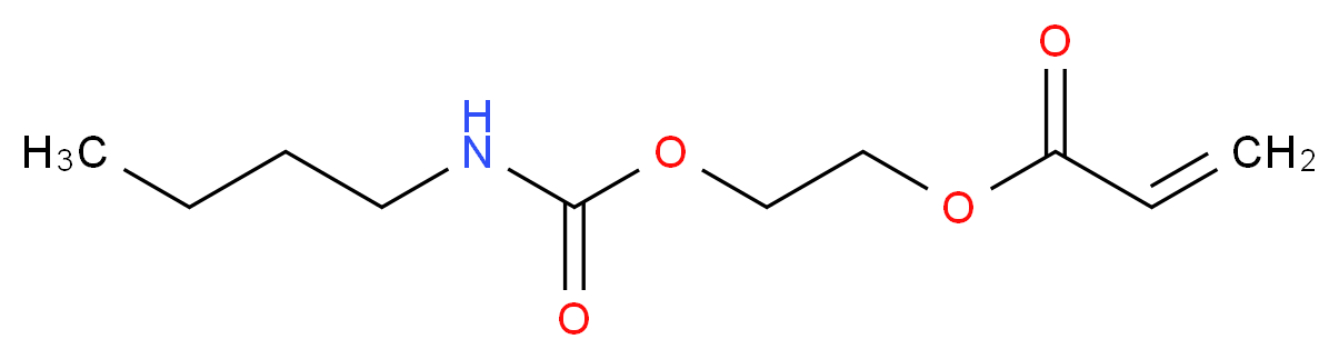 2-[(butylcarbamoyl)oxy]ethyl prop-2-enoate_分子结构_CAS_63225-53-6