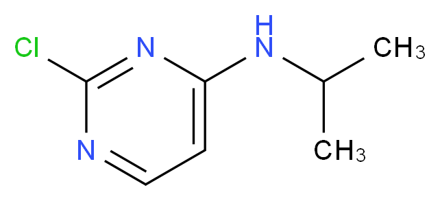 2-chloro-N-(propan-2-yl)pyrimidin-4-amine_分子结构_CAS_71406-72-9