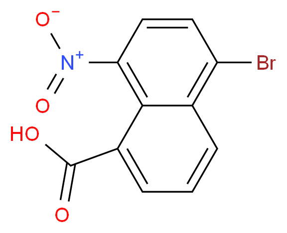5-bromo-8-nitronaphthalene-1-carboxylic acid_分子结构_CAS_65440-41-7