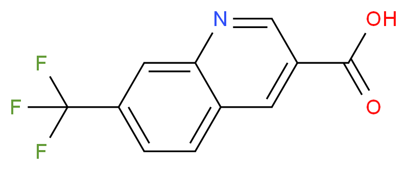 7-(trifluoromethyl)quinoline-3-carboxylic acid_分子结构_CAS_71082-51-4