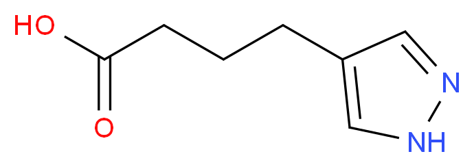 4-(1H-Pyrazol-4-yl)-butyric acid_分子结构_CAS_84302-87-4)