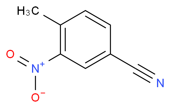 4-甲基-3-硝基苯甲腈_分子结构_CAS_939-79-7)