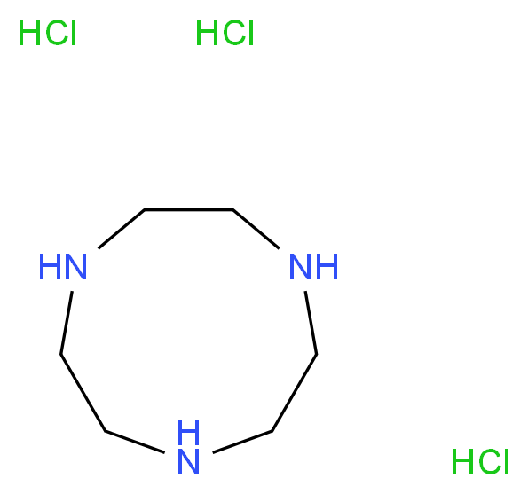 1,4,7-triazonane trihydrochloride_分子结构_CAS_58966-93-1