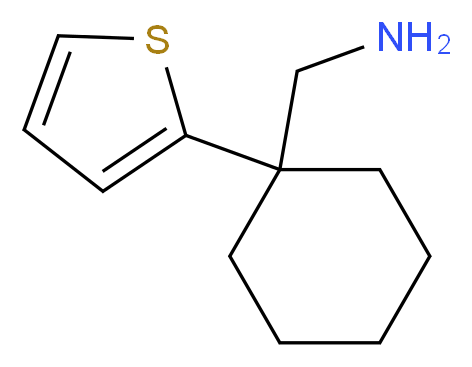 {[1-(2-thienyl)cyclohexyl]methyl}amine_分子结构_CAS_767627-74-7)