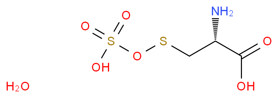 L-Cysteine-S-sulphate, monohydrate_分子结构_CAS_)