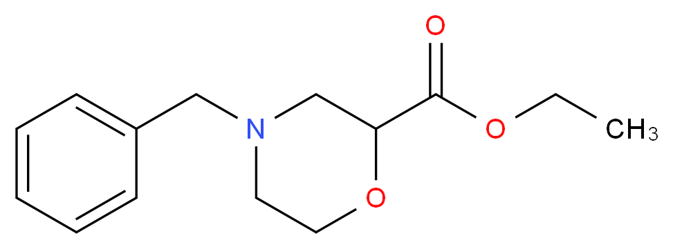 Ethyl 4-benzylmorpholine-2-carboxylate_分子结构_CAS_135072-32-1)