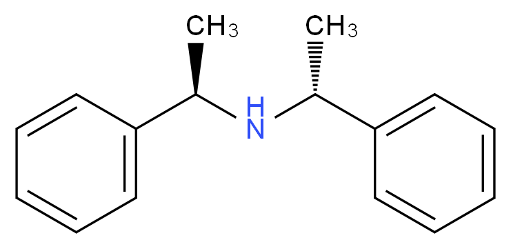 (+)-Bis[(R)-1-phenylethyl]aMine_分子结构_CAS_23294-41-9)