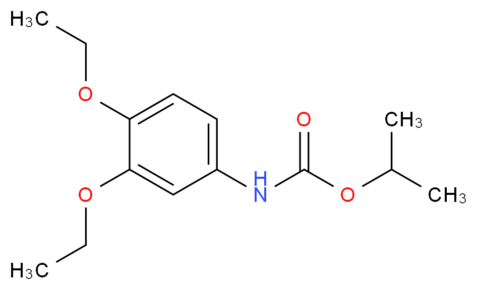 propan-2-yl N-(3,4-diethoxyphenyl)carbamate_分子结构_CAS_87130-20-9