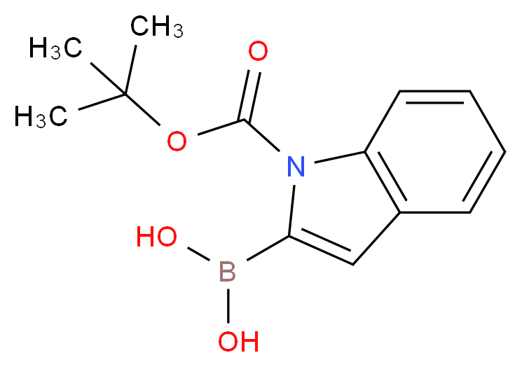 1-(tert-butoxycarbonyl)-1H-indol-2-ylboronic acid_分子结构_CAS_213318-44-6)