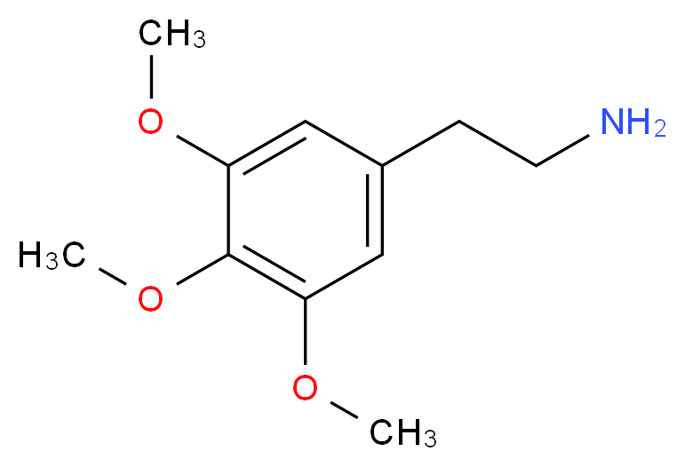 2-(3,4,5-trimethoxyphenyl)ethan-1-amine_分子结构_CAS_54-04-6