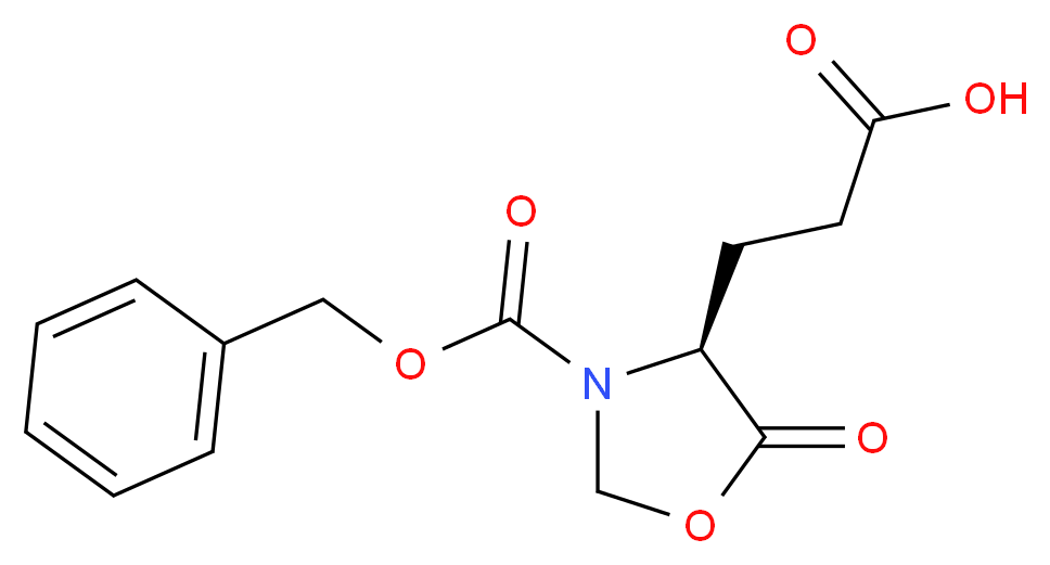 (S)-3-Benzyloxycarbonyl-5-oxo-4-oxazolidinepropanoic Acid_分子结构_CAS_23632-67-9)