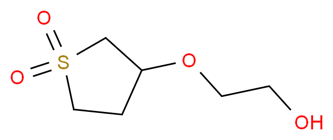 3-(2-hydroxyethoxy)-1λ<sup>6</sup>-thiolane-1,1-dione_分子结构_CAS_25935-87-9