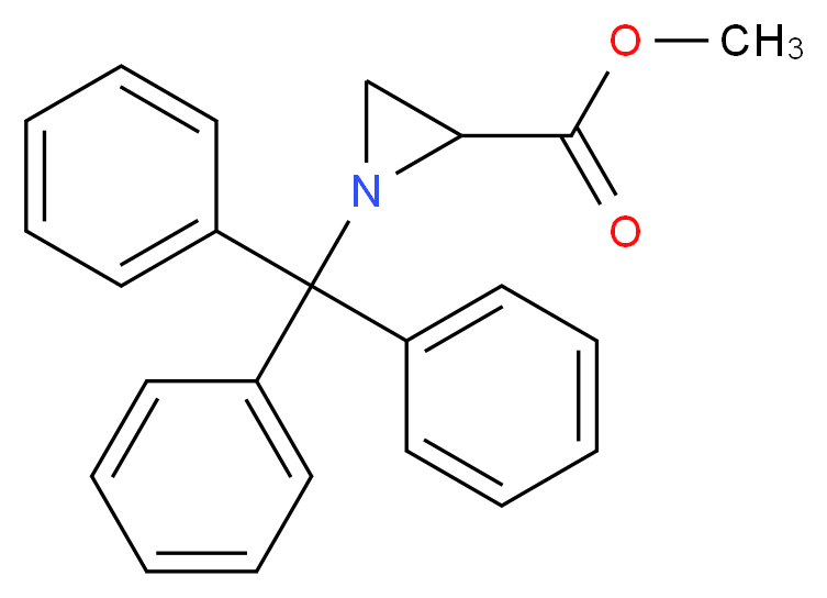Methyl (S)-N-Tritylaziridine-2-carboxylate_分子结构_CAS_75154-68-6)