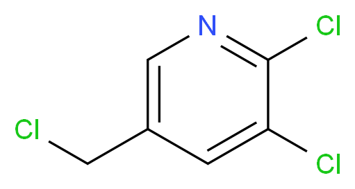 2,3-dichloro-5-(chloromethyl)pyridine_分子结构_CAS_54127-31-0
