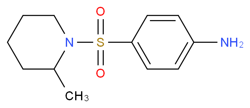 4-[(2-Methylpiperidin-1-yl)sulfonyl]aniline_分子结构_CAS_109099-69-6)