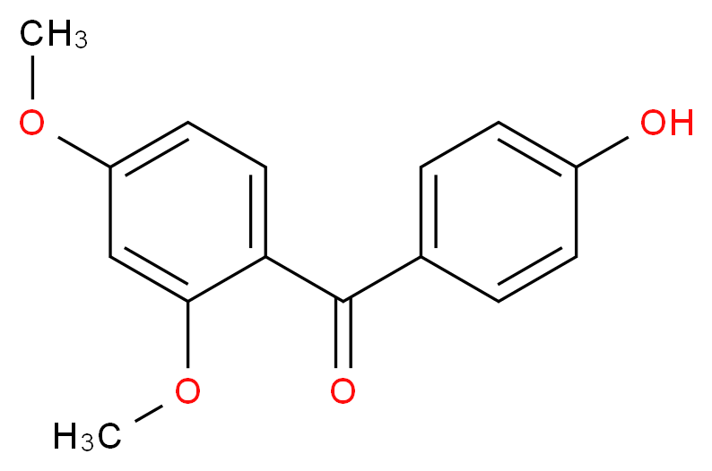 2,4-Dimethoxy-4'-hydroxybenzophenone_分子结构_CAS_41351-30-8)