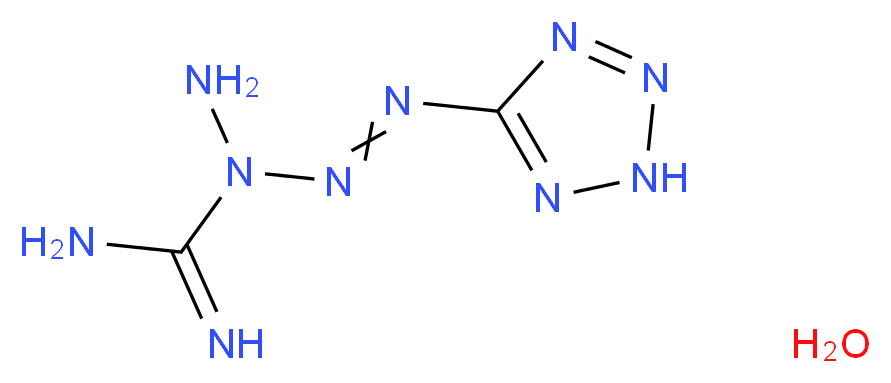 1-amino-1-[2-(2H-1,2,3,4-tetrazol-5-yl)diazen-1-yl]guanidine hydrate_分子结构_CAS_54410-57-0