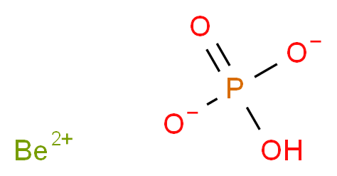 beryllium(2+) ion hydrogen phosphate_分子结构_CAS_13598-15-7