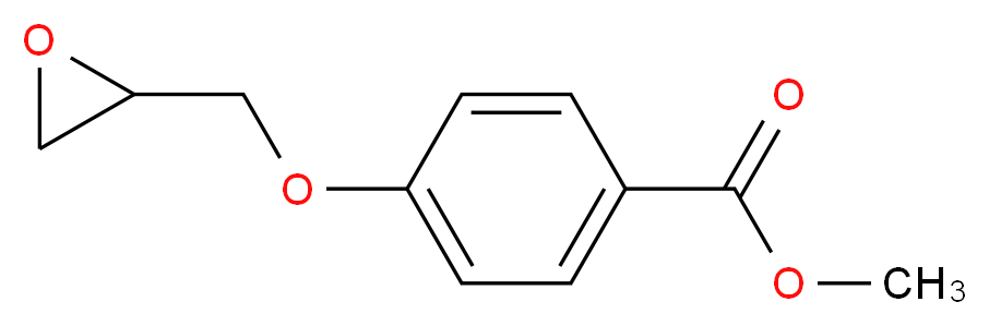 methyl 4-(oxiran-2-ylmethoxy)benzoate_分子结构_CAS_5535-03-5