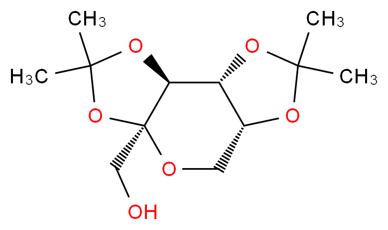 [(1R,2S,6S,9R)-4,4,11,11-tetramethyl-3,5,7,10,12-pentaoxatricyclo[7.3.0.0<sup>2</sup>,<sup>6</sup>]dodecan-6-yl]methanol_分子结构_CAS_20880-92-6