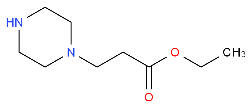 Ethyl 3-(piperazin-1-yl)propanoate_分子结构_CAS_43032-38-8)