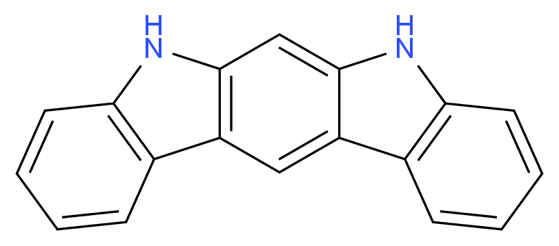 5H,7H-indolo[2,3-b]carbazole_分子结构_CAS_111296-90-3