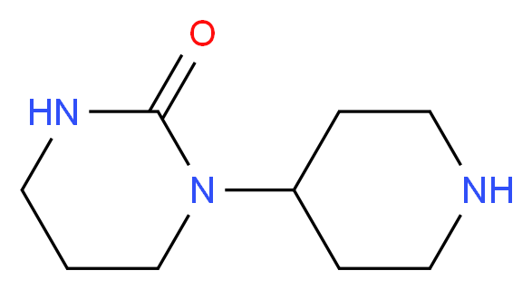 1-(piperidin-4-yl)-1,3-diazinan-2-one_分子结构_CAS_61220-36-8