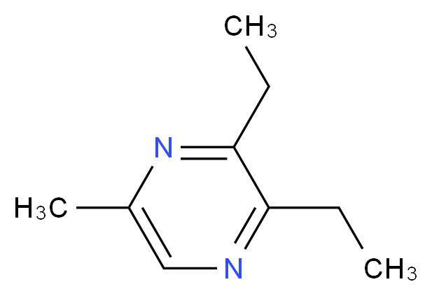 2,3-diethyl-5-methylpyrazine_分子结构_CAS_18138-04-0