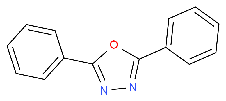 2,5-二苯基-1,3,4-噁二唑_分子结构_CAS_725-12-2)