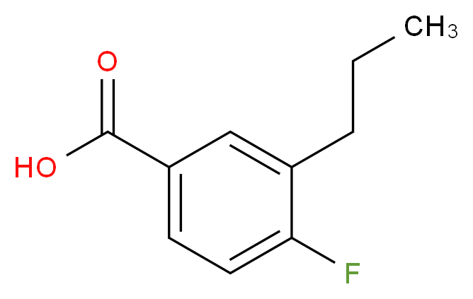 4-fluoro-3-propylbenzoic acid_分子结构_CAS_445018-80-4