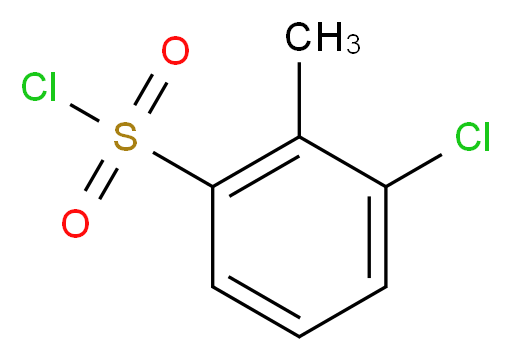 3-Chloro-2-methylbenzenesulfonyl chloride_分子结构_CAS_80563-86-6)