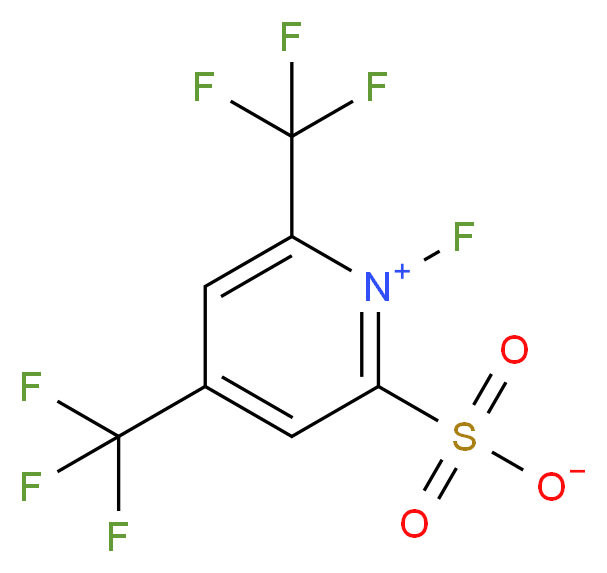 N-Fluoro-4,6-bis(trifluoromethyl)pyridinium-2-sulphonate_分子结构_CAS_147541-03-5)