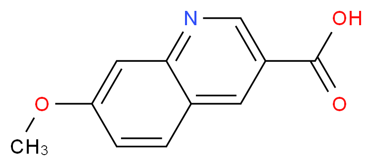 7-methoxyquinoline-3-carboxylic acid_分子结构_CAS_474659-26-2