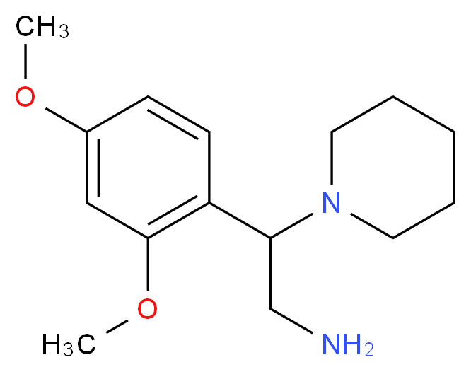 2-(2,4-Dimethoxy-phenyl)-2-piperidin-1-yl-ethylamine_分子结构_CAS_)