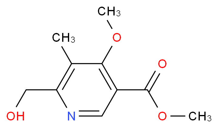 6-(Hydroxymethyl)-4-methoxy-5-methyl Nicotinic Acid Methyl Ester_分子结构_CAS_1251762-18-1)