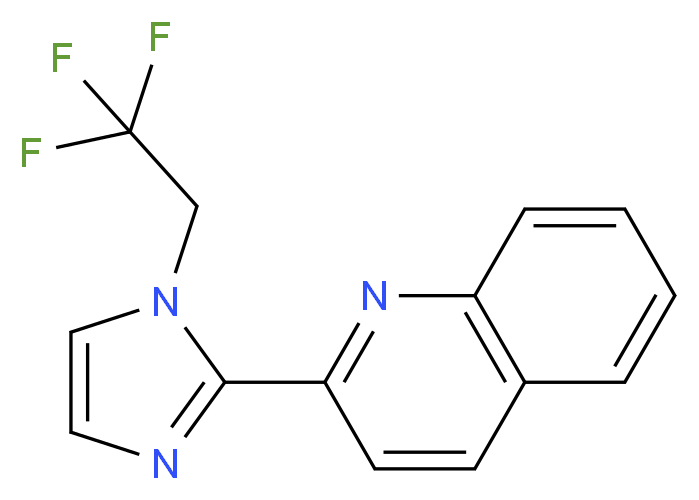 2-[1-(2,2,2-trifluoroethyl)-1H-imidazol-2-yl]quinoline_分子结构_CAS_)