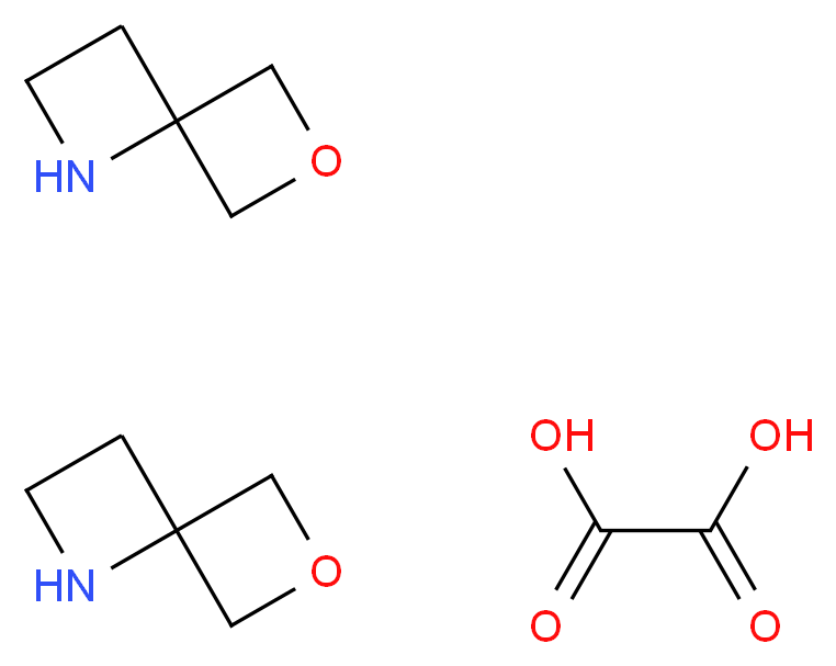 6-Oxa-1-azaspiro[3.3]heptane oxalate(2:1)_分子结构_CAS_1380571-72-1)