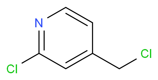 2-chloro-4-(chloromethyl)pyridine_分子结构_CAS_101990-73-2)