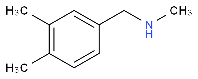 [(3,4-dimethylphenyl)methyl](methyl)amine_分子结构_CAS_165741-71-9