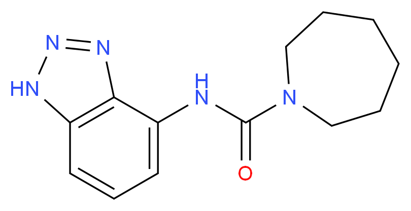 N-1H-1,2,3-benzotriazol-4-ylazepane-1-carboxamide_分子结构_CAS_)