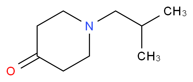 1-(2-Methylpropyl)-4-piperidone_分子结构_CAS_72544-16-2)