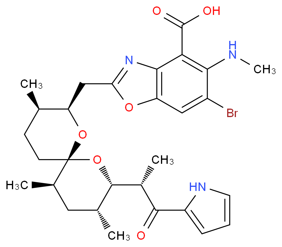 4-Bromo-calcium Ionophore A23187_分子结构_CAS_76455-48-6)