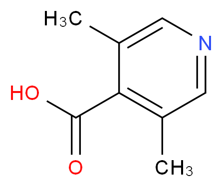 3,5-dimethylpyridine-4-carboxylic acid_分子结构_CAS_544703-96-0