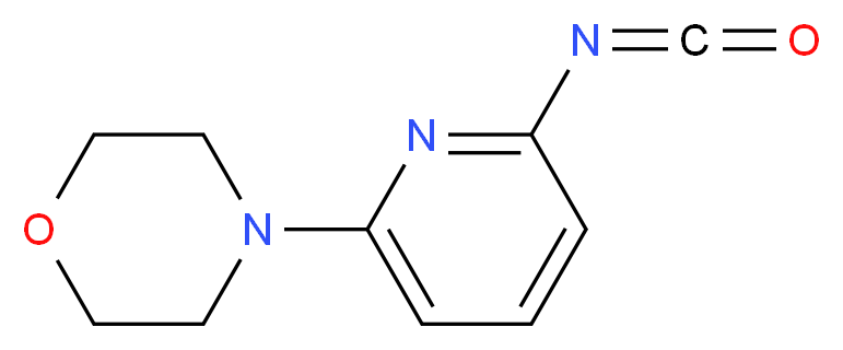 4-(6-isocyanatopyrid-2-yl)morpholine_分子结构_CAS_884507-15-7)