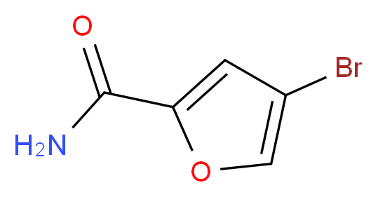 4-溴呋喃-2-甲酰胺_分子结构_CAS_957345-95-8)