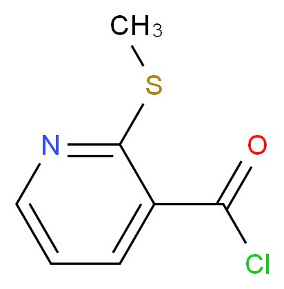 2-(methylsulfanyl)pyridine-3-carbonyl chloride_分子结构_CAS_97936-43-1
