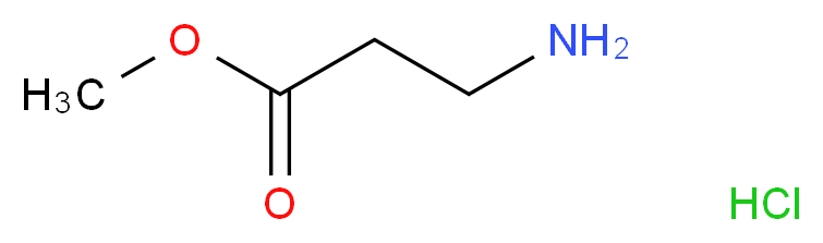 methyl 3-aminopropanoate hydrochloride_分子结构_CAS_3196-73-4)