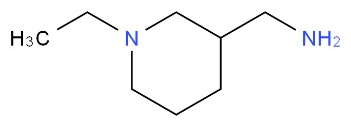 (1-ethylpiperidin-3-yl)methanamine_分子结构_CAS_102459-02-9