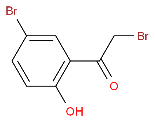 2-bromo-1-(5-bromo-2-hydroxyphenyl)ethan-1-one_分子结构_CAS_67029-74-7