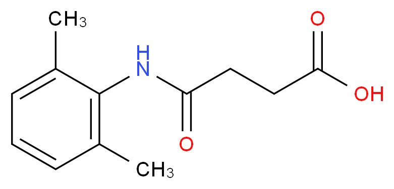 3-[(2,6-dimethylphenyl)carbamoyl]propanoic acid_分子结构_CAS_24245-01-0